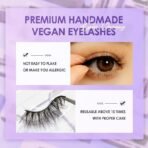 FOCALLURE Lashes Charming False Eyelash, Faux Mink Lashes, Extension Look Cat Eye Natural Lashes, Easy To Apply, Reusable, Cruelty-Free, Contact Lens Friendly, 1 Pair, 01 FAIRY - Fast Shipping to USA & Canada - Image 5