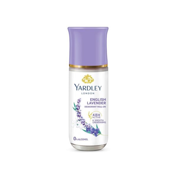 Yardley London English Lavender Roll On Deodorant for Women 65ml - Fast Shipping to USA & Canada
