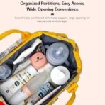 StarAndDaisy Bag for Mothers for Travel, Newborn Baby Diaper Bags with Insuleted Compartment & Multiple Pockets, 12 Liter Enhanced Capacity, Aesthetically Handcrafted with Love & Cuteness - Fast Shipping to USA & Canada - Image 4