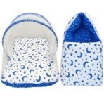 Infantbond Baby Bed Combo with Net & Carry Bag (Star & Moon Blue) ? Fast Shipping to USA & Canada - Image 2