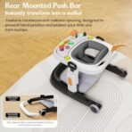 StarAndDaisy Baby Walker / Walker Baby 6-18months Boy & Girl with Anti Fall Brake Pads / Walker for Kids with 3 Speed Height Adjustment, Multi-Level Seat Adjustment, Recreational Music Toy Bar, Easy to Store - Fast Shipping to USA & Canada - Image 4