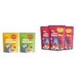 Slurrp Farm No Maida Millet Noodles 2x192g & Slurrp Farm Millet Dosa Instant Mix 150g Pack Of 3 - Fast Shipping to USA & Canada