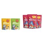 Slurrp Farm No Maida Millet Noodles 2x192g & Slurrp Farm Millet Dosa Instant Mix 150g Pack Of 3 - Fast Shipping to USA & Canada