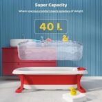 StarAndDaisy Bath Tub for Baby 0-5 Years/Foldable Bath tub for Kids 0-3 Years with Cushion, Space Saving Design, Newborn Baby Folding Bathing Tub Girls & Boys with Soap Tray, Easy to Store. - Fast Shipping to USA & Canada - Image 4