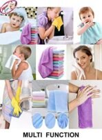 MOM CARE Cotton Face Towel Soft Reusable Hankies Napkins for Newborn Baby Toddlers Kids Adults Pack of 12 Multicolor - Fast Shipping to USA & Canada - Image 5