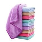 MOM CARE Cotton Hand Towel Soft Reusable Hankies Napkins for Kids Toddlers Kids Adults Pack of 12 Multicolor - Fast Shipping to USA & Canada - Image 2