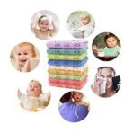 MOM CARE Microfibre Face Towels for Babies -Extra Soft/Quick Dry/Strong Water Absorbent/Bathing Towel for Kids,Boys and Girls (Pack of 6 i) Multi Color L-24cm X B-24cm for Newborn and Above - Fast Shipping to USA & Canada - Image 6