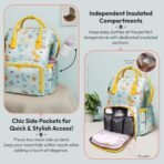 StarAndDaisy Diaper Bag for Mothers for Travel/Diaper Bags for Mom with Multiple Pockets, Baby Bag for Mother Travel 26L Capacity with 3 Double Insulated Pockets- Dinosaur Print - Fast Shipping to USA & Canada - Image 5