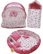 Infantbond Reversible Nest Mattress with Net (Pink Moon) ? Fast Shipping to USA & Canada - Image 2