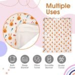 Mee Mee Supremely Absorbent 100% Cotton 2 Layer Premium Soft Baby Towel for New Born | 2 Layers of Muslin & Terry | Washcloth for Kids/Toddlers/Infants/Babies | Pack of 1- Bunny Rabbit Print 75X100 CM - Fast Shipping to USA & Canada - Image 6