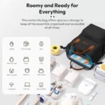 StarAndDaisy Diaper Backpack For Mothers For Travel/Diaper Bags For Mom With Multi Compartments, Insulated Bottle Pockets, Waterproof, Ultra Soft Oxford Fabric, 24Lt Capacity - Black - Fast Shipping to USA & Canada - Image 3