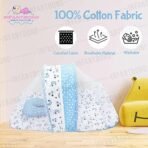 Infantbond Reversible Nest Mattress with Net (Moon Blue) ? Fast Shipping to USA & Canada - Image 6