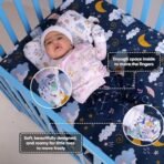 a baby cherry 100% Organic Cotton Baby Caps for Born 0-3 Months | Cap Mittens and Booties Set for New Born Baby | Soft & Comfortable Unisex Baby Accessories for Boys & Girls| set of 2 - Fast Shipping to USA & Canada - Image 4