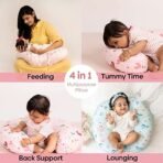 haus & kinder Newborn Nursing Feeding Pillow, Breastfeeding Pillows with Removable Cover, Infant Support for Baby and Mom Cradle 0-24 Months (Whimsical Woodland, Cotton Poplin, Multicolor) - Fast Shipping to USA & Canada - Image 6