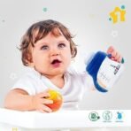 1st Step 2 in 1 BPA Free Polypropylene Feeding Bottle Cum Soft Spout Sipper with Twin Handle (Mint Green) - Fast Shipping to USA & Canada - Image 5