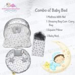 Infantbond Reversible Nest Mattress with Net (Gray Moon) ? Fast Shipping to USA & Canada - Image 4