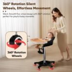 StarAndDaisy Little Nest Baby High Chair/Study Chair/Multifunctions Baby Chair for 6 Months to 6 Years Girls & Boys, Height Adjustable, Detachable Tray & One-Hand Adjustable - Peach - Fast Shipping to USA & Canada - Image 7