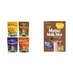 Slurrp Farm Healthy Pancake Lovers Combo 150Gx4 & Slurrp Farm High Protein Chocolate Swirl Milk Mix 250g - Fast Shipping to USA & Canada