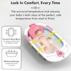 StarAndDaisy Baby Bath Tub for 0 to 5 Years/Bath Tub for Kids 0-3 Years/Infants Bathtub with Temperature Censor & Baby Bath Seat/Sling, Antislip Baby Bath Tub with Bath Chair (Pink) - Fast Shipping to USA & Canada - Image 4