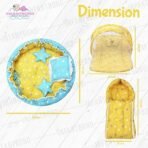 Infantbond Reversible Nest Mattress with Net (Yellow) ? Fast Shipping to USA & Canada - Image 7