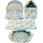 Infantbond Baby Mattress with Net & Nest Bedding (Grey Spiral) ? Fast Shipping to USA & Canada - Image 2