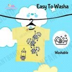 Infantbond Half Sleeves T-Shirt (Pack of 4, 6-9M) ? Fast Shipping to USA & Canada - Image 4