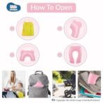 Kids Station Foldable & Portable Baby Potty Training Seats-Suitable for potty training of Boys-Potty Training Seat for 1+ Year child-Travel Friendly, Easy to Carry (Pink, Foldable Potty Seat) - Fast Shipping to USA & Canada - Image 3