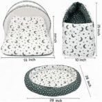 Infantbond Reversible Nest Mattress with Net (Moon Grey) ? Fast Shipping to USA & Canada - Image 3