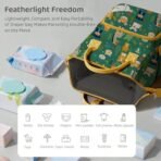 StarAndDaisy Diaper Bag for Mothers for Travel/Diaper Bags for Mom with Multiple Pockets, Baby Bag for Mother Travel 26L Capacity with 3 Double Insulated Pockets- Jungle Print - Fast Shipping to USA & Canada - Image 3