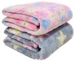 First Kick Baby Blankets New Born Crib Printed Sheet Blanket for Baby Boys and Baby Girls, L 100 cm x B 75 cm, Pack of 2 Pc. - Fast Shipping to USA & Canada - Image 2