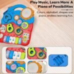 StarAndDaisy Baby Push Walker with Piano, Multi-Activity Walker for Infants/Toddler, Educational Elements and Stable & Safe Design - Red - Fast Shipping to USA & Canada - Image 4