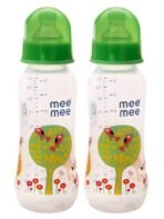 Mee Mee Premium Baby Feeding Bottle, 250ml, Green (Pack of 2) - Fast Shipping to USA & Canada