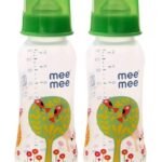 Mee Mee Premium Baby Feeding Bottle, 250ml, Green (Pack of 2) - Fast Shipping to USA & Canada