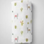 1ST STEP Muslin Swaddle 60cm*75cm (Pack of 2) Lama, Donuts - Fast Shipping to USA & Canada - Image 3