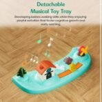 StarAndDaisy Elegant Baby Walker 6-18 months/Walker For Kids With Anti Fall Brake Pads,3 Speed Height Adjustment,Multi-Level Seat Adjustment,Recreational Music Toy Bar (Elegant Yellow & Green) - Fast Shipping to USA & Canada - Image 5