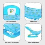 1st Step Baby Bather with 3 Level Recline and Anti-Skid Base (Blue) - Fast Shipping to USA & Canada - Image 4