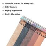 Lamel- Glam Eyeshadow Palette 401-Sparkle |Versatile shades for every look |Silky texture |Highly pigmented |Easily blendable|10gm - Fast Shipping to USA & Canada - Image 3