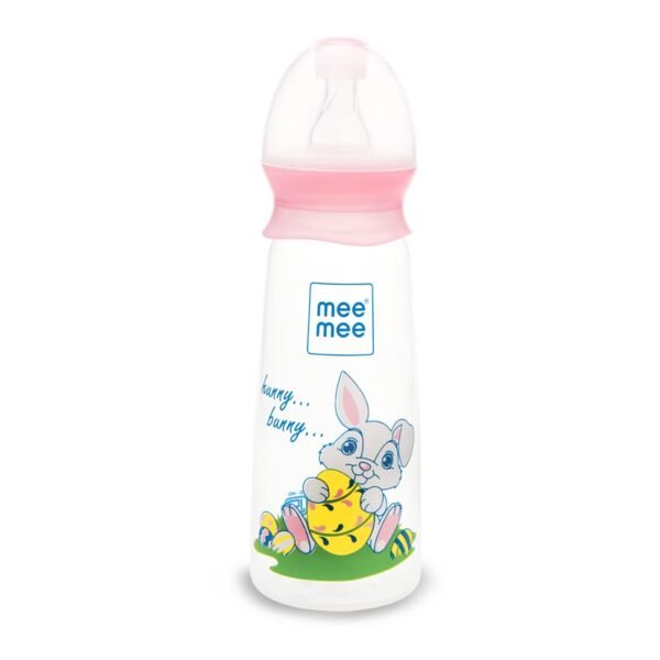 Mee Mee BPA-Free Baby Feeding Bottle, Eazy Flo Technology, Anti-Colic Valve, 0-3 Years (Pink, 250 ML (Pack of 1)) - Fast Shipping to USA & Canada