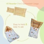 Infantbond Reversible Nest Set with Mattress & Carry Bag (Orange Good Night) ? Fast Shipping to USA & Canada - Image 6