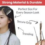 TEMPERIA (24pcs) Hair Accessories for Girls, Kids, Baby - Hair Clips, Clutcher & Pin Set - Stylish & Fancy - Random Colours & Designs (ZA217) - Fast Shipping to USA & Canada - Image 4