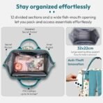 StarAndDaisy Baby Diaper Bag for Mother Travel/Diaper Bags for Mother for Travel with Laptop Pocket, Multi Compartments, Insulated Bottle Pockets, Waterproof, Ultra soft fabric - Animal Print - Fast Shipping to USA & Canada - Image 4