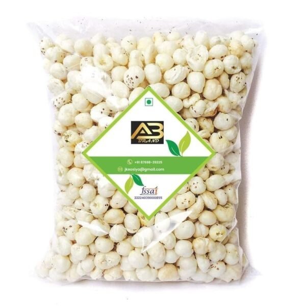 AB BRAND Phool Makhana ? Natural Lotus Seeds | Light Snack Option | Roasted Foxnuts for Daily Use (500g) - Fast Shipping to USA & Canada