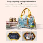 StarAndDaisy Diaper Bag/Diaper Bags for Mom with Light Weight and Potable Design/Multi Compartments, Waterproof Baby Bag with Ultra soft fabric. - Fast Shipping to USA & Canada - Image 4