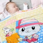 MOM CARE Fleece Winter Blanket for Newborn Baby Soft Warm Fluffy Cozy Double Layered Pack of 1 Creame for 0-2 Years - Fast Shipping to USA & Canada - Image 2