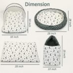 Infantbond Designer Mattress with Net & Nest (Moon Grey) ? Fast Shipping to USA & Canada - Image 3