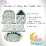 Infantbond Baby Mattress with Net & Nest Bedding (Grey Spiral) ? Fast Shipping to USA & Canada - Image 4