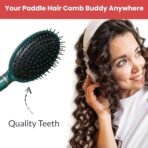 TEMPERIA (1 pcs) Hair Comb for Women & Men - Paddle & Flat Hair Brush For Adding Curls, Volume & Waves - Premium & Ergonomic Hairbrush (Random Colors) (MN02) - Fast Shipping to USA & Canada - Image 4