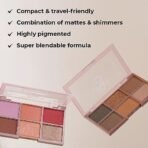 Lamel- To Go Eyeshadow Palette 403-Cold Brown|Compact & travel-friendly |Combination of mattes and shimmers |Highly pigmented |Super blendable formula |6gm - Fast Shipping to USA & Canada - Image 3