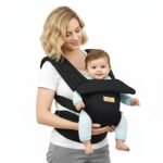 StarAndDaisy Baby Carrier with Adjustable Height and Waist Strap, M-Shaped Hip Seat Design, Storage Pocket, Breathable Fabric, Comfortable Baby Carrier for Newborns, Infants & Toddlers -Black - Fast Shipping to USA & Canada