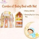 Infantbond Baby Bed Combo with Net & Carry Bag (Orange Fox) ? Fast Shipping to USA & Canada - Image 4